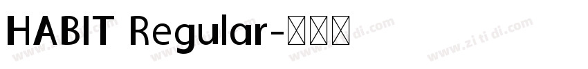 HABIT Regular字体转换